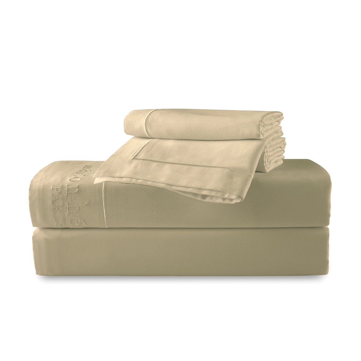 Ensemble de draps satin de coton Uni 1 baratta