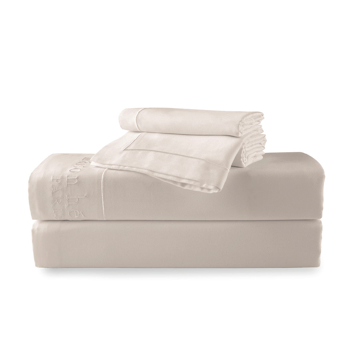 Ensemble de draps satin de coton Uni 1 baratta
