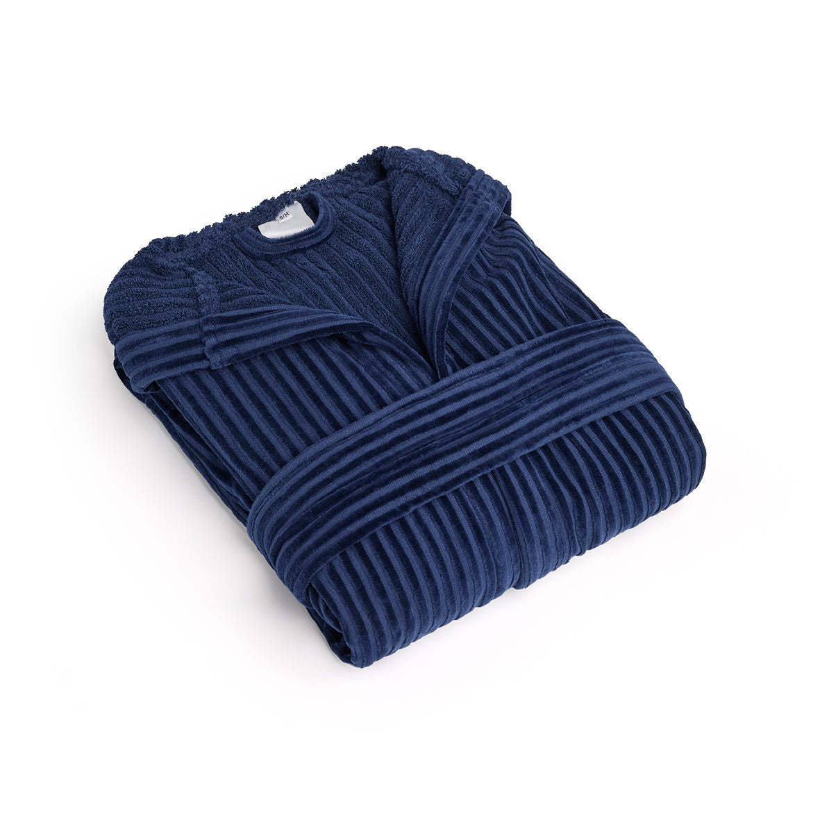 Peignoir avec capuche Rayures tissées Jacquard