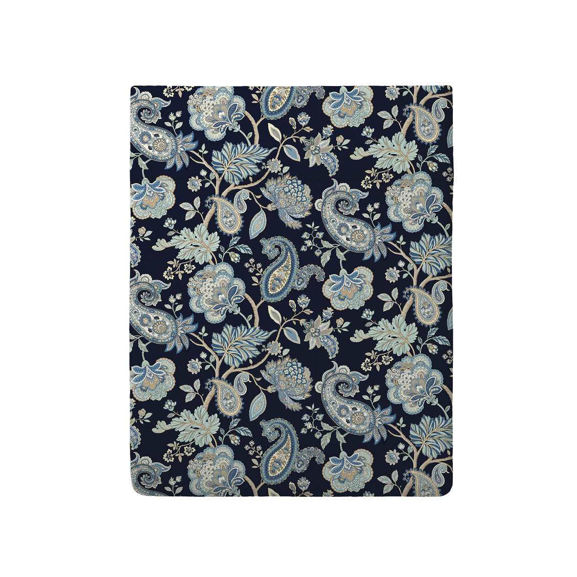 Drap plat satin de coton Kashmir