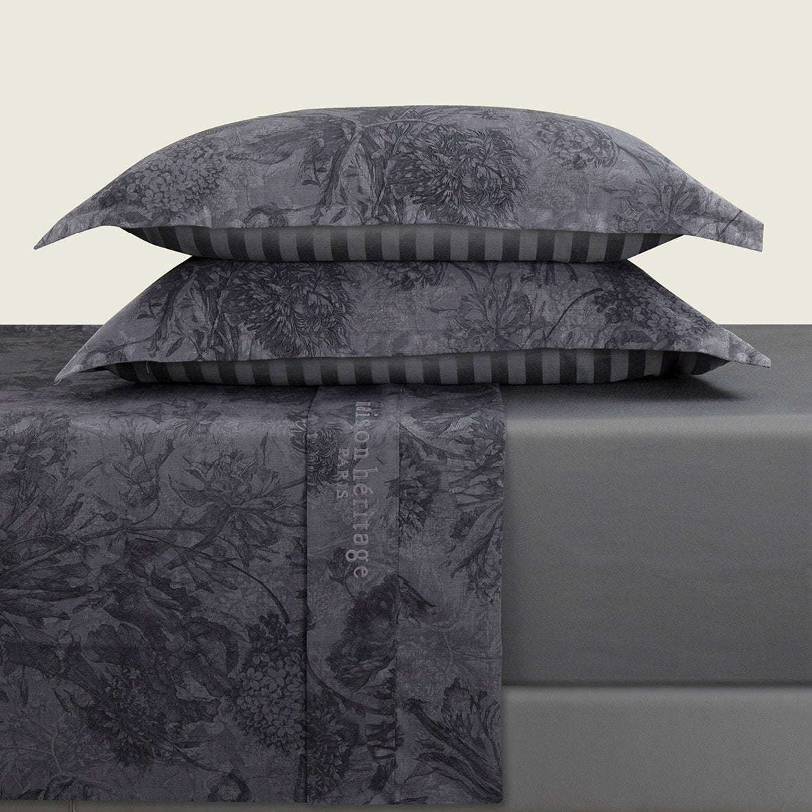 Ensemble de draps satin de coton Jardin Botanique
