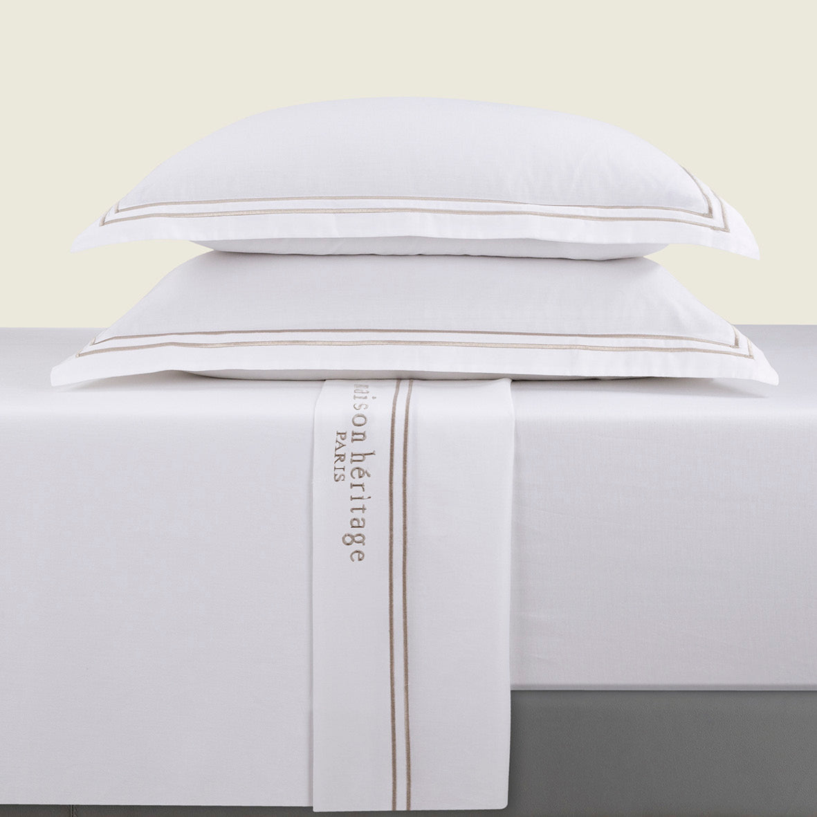 Ensemble de draps satin de coton Paris