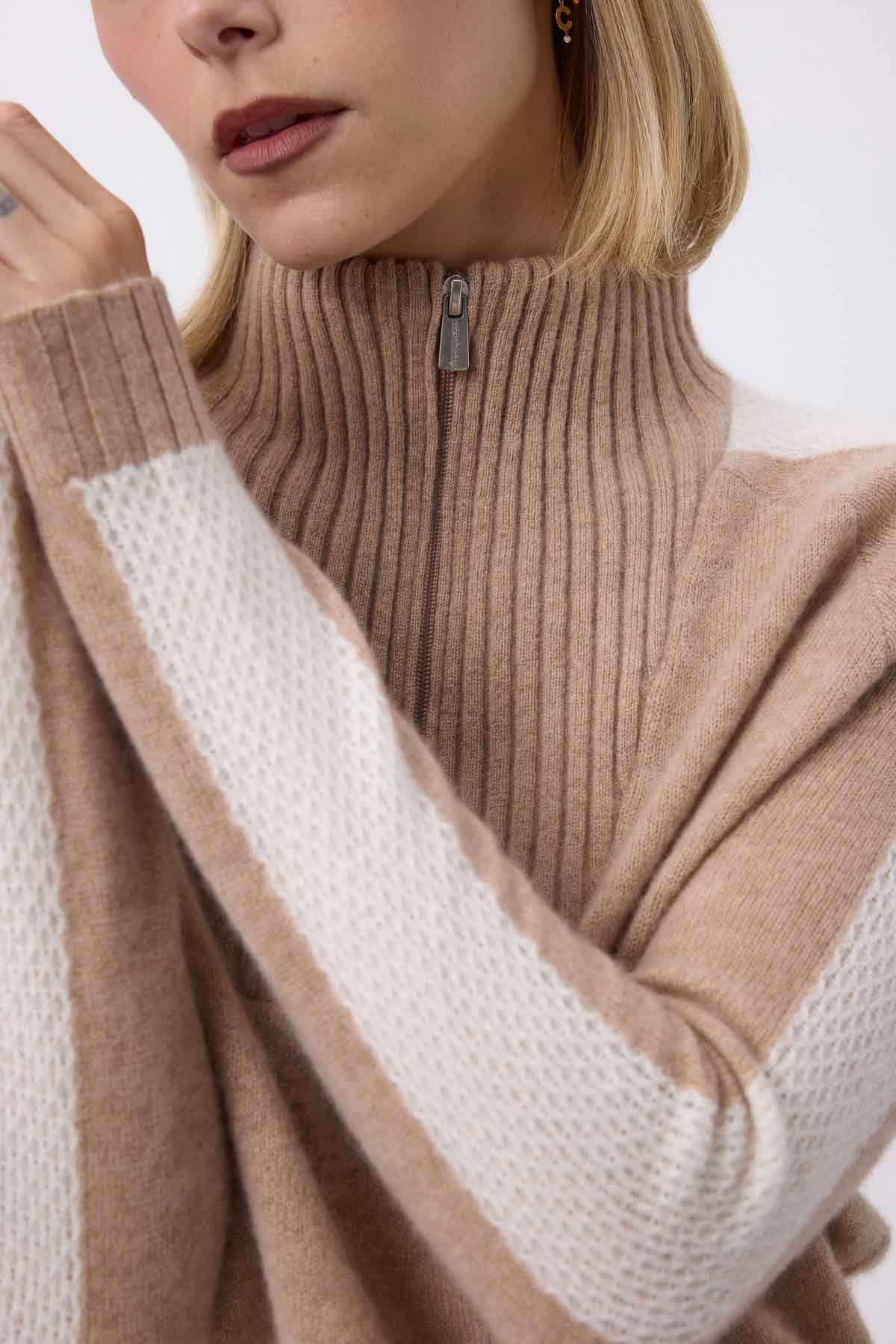 Caroline beige crème blanc