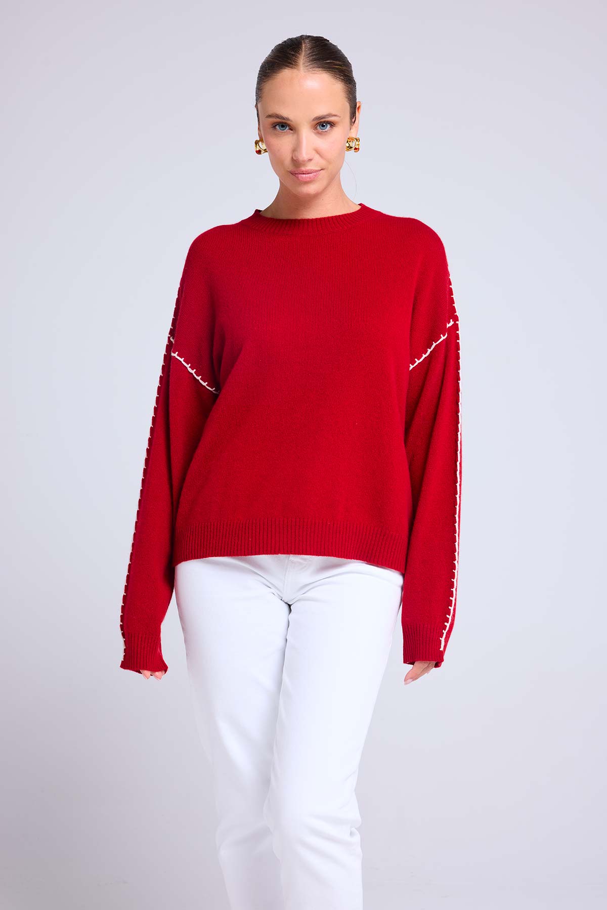 Clarisse rouge bordeaux blanc