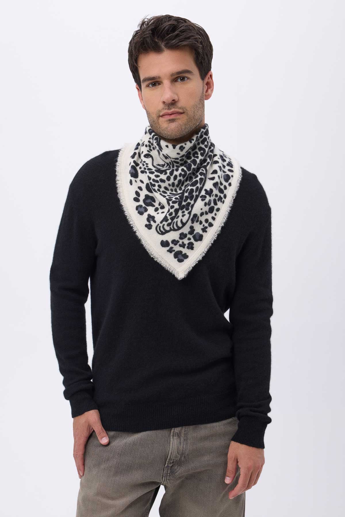 Bandana Dea blanc noir