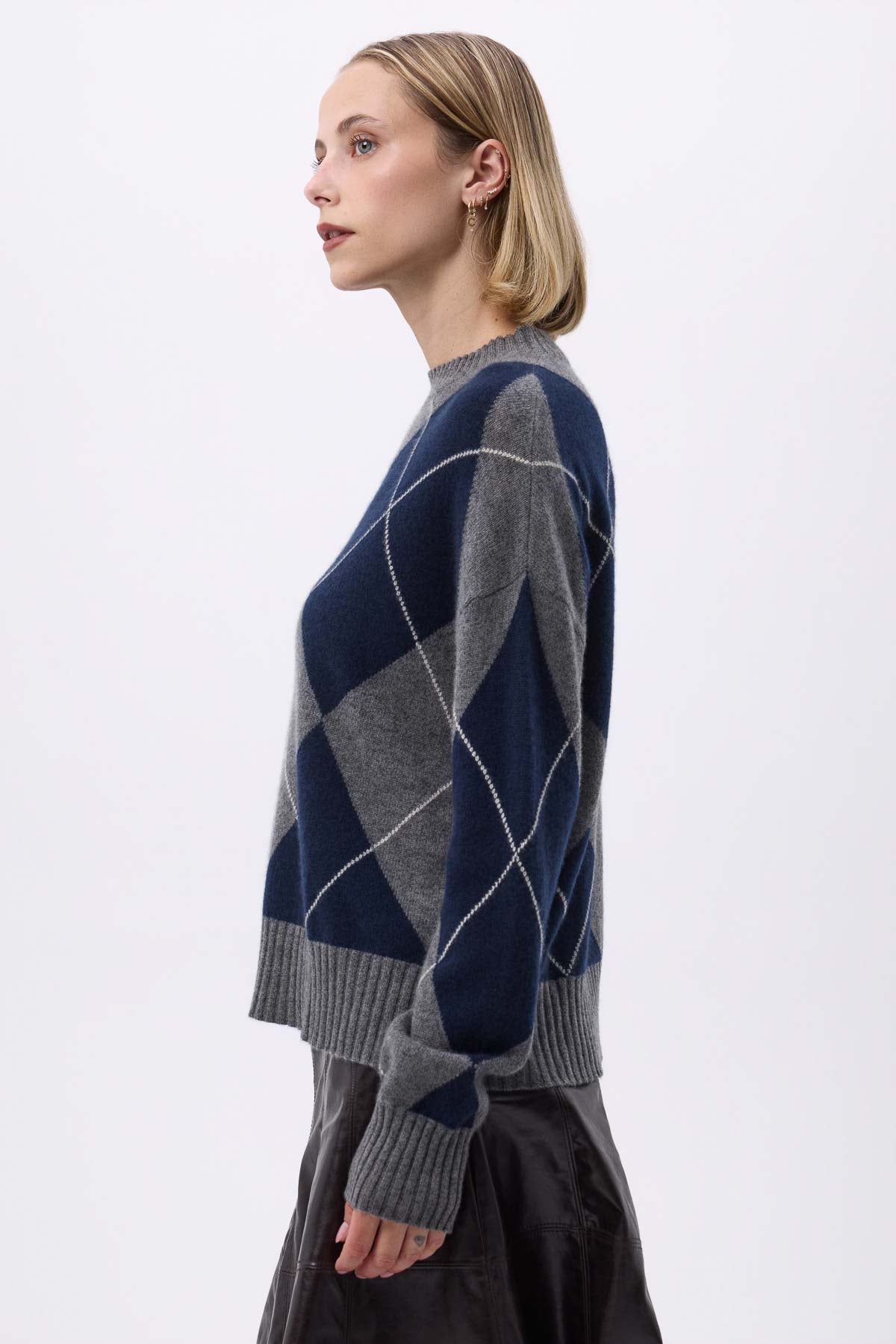 Edimbourg bleu marine gris foncé