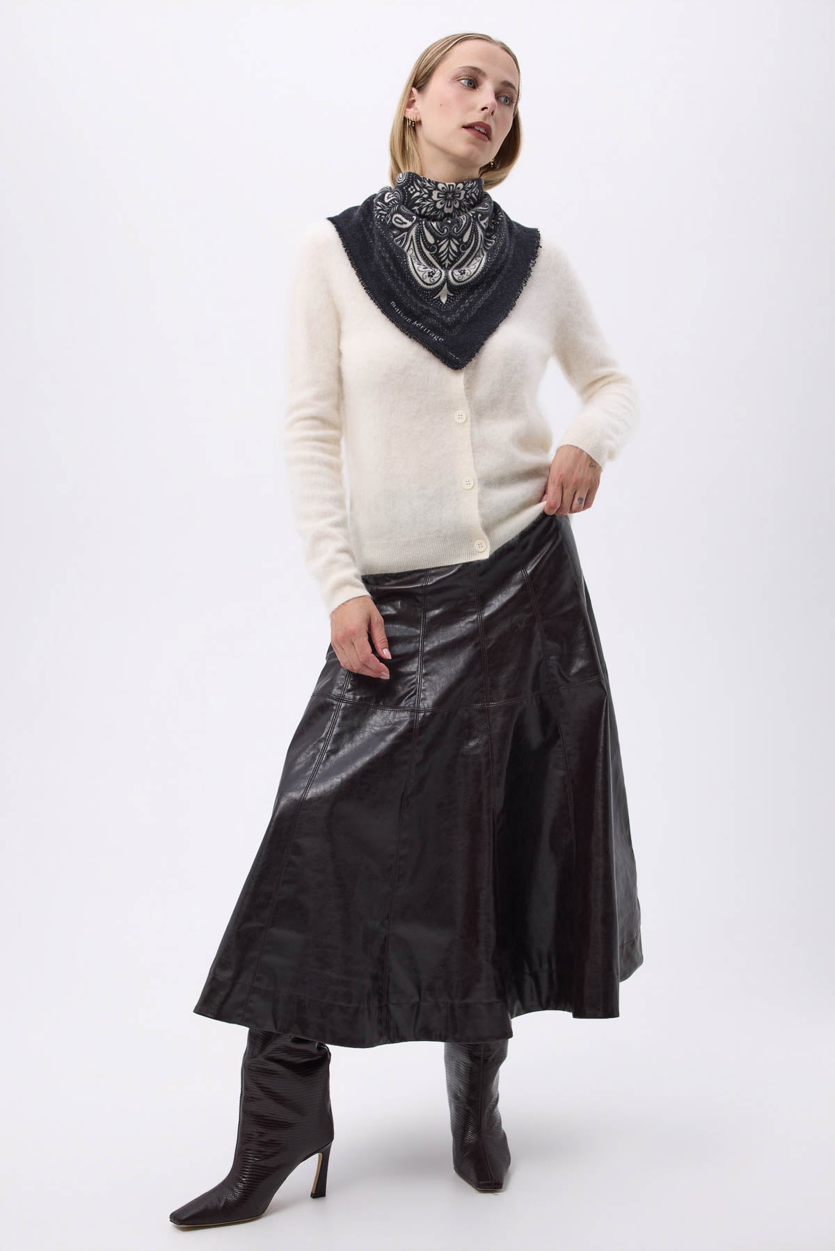 Bandana Efi noir blanc