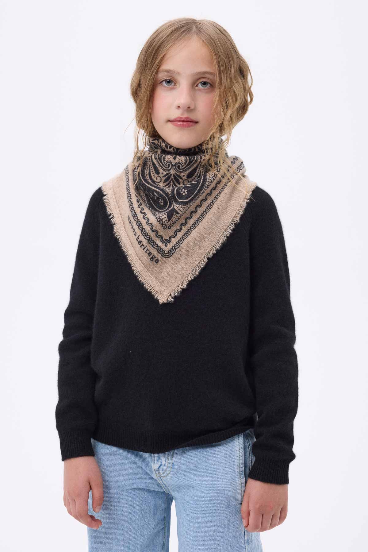 Bandana Efi beige noir