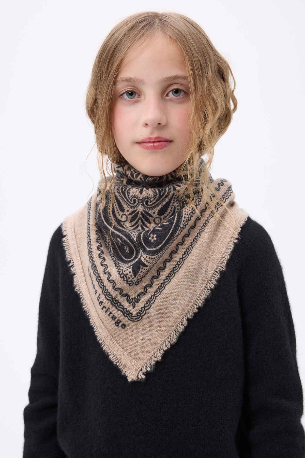 Bandana Efi beige noir