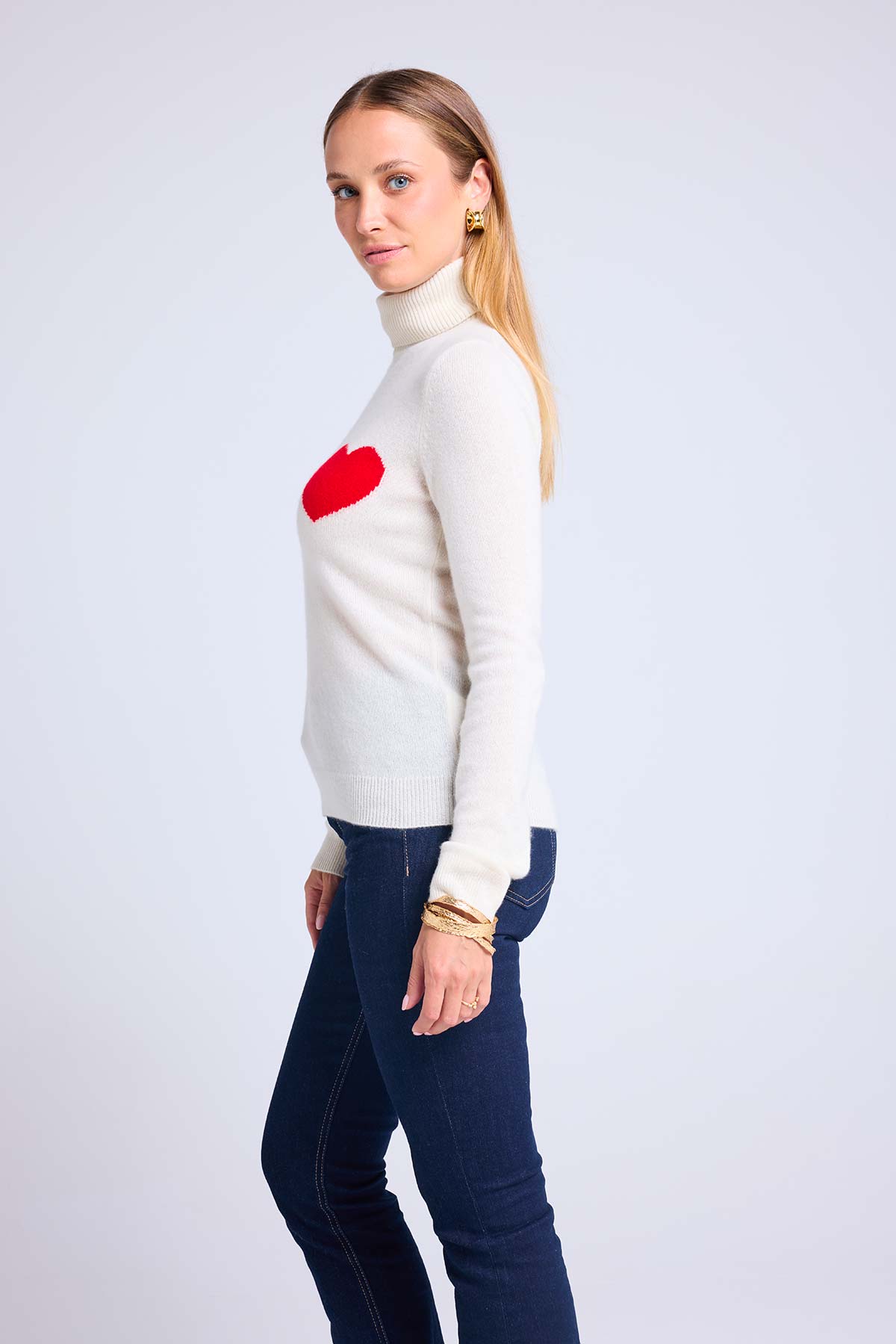 High Heart blanc rouge