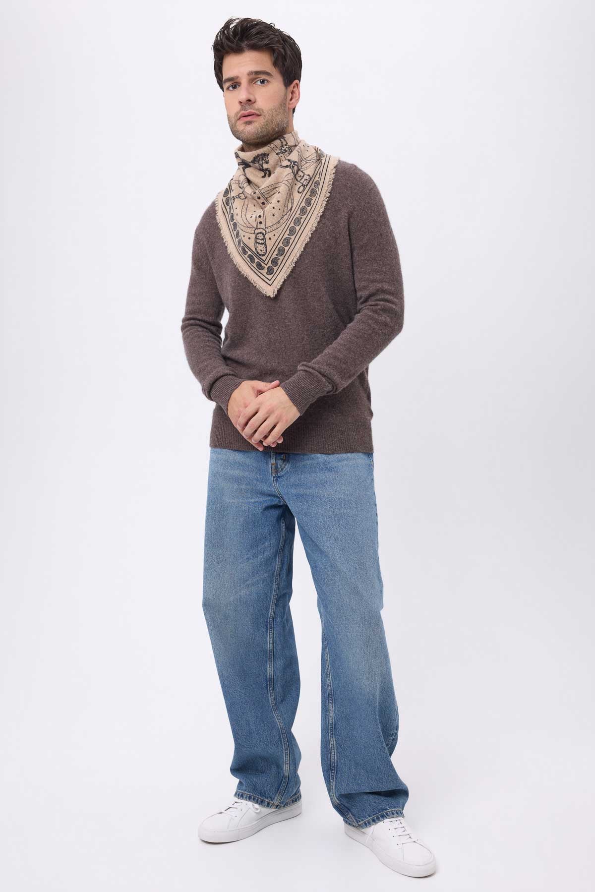 Bandana Small Le Harnais beige creme noir