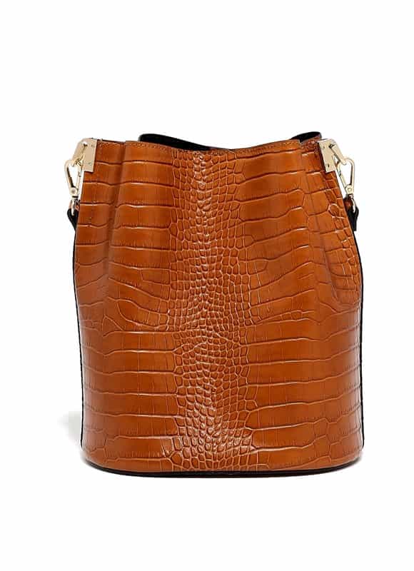 Bruna Croco Camel