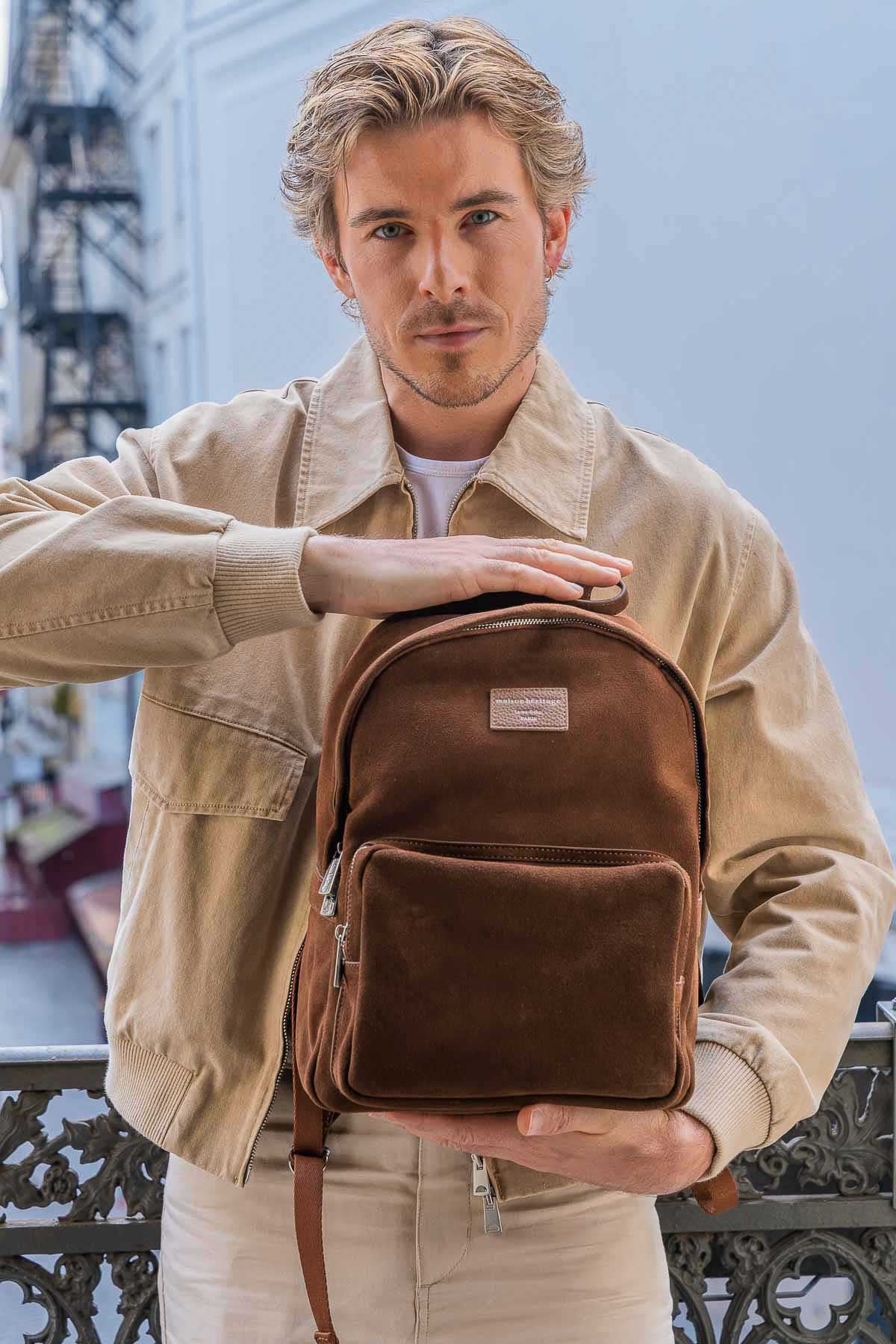 Sac à dos - Bosco Suede Camel