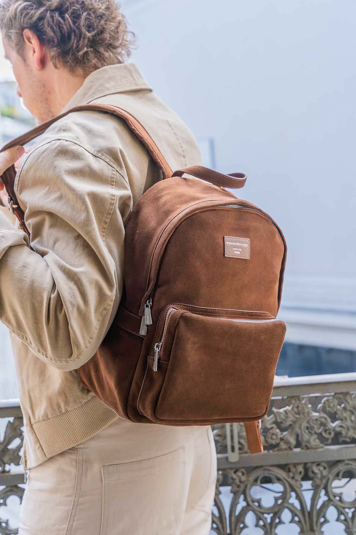 Sac à dos - Bosco Suede Camel
