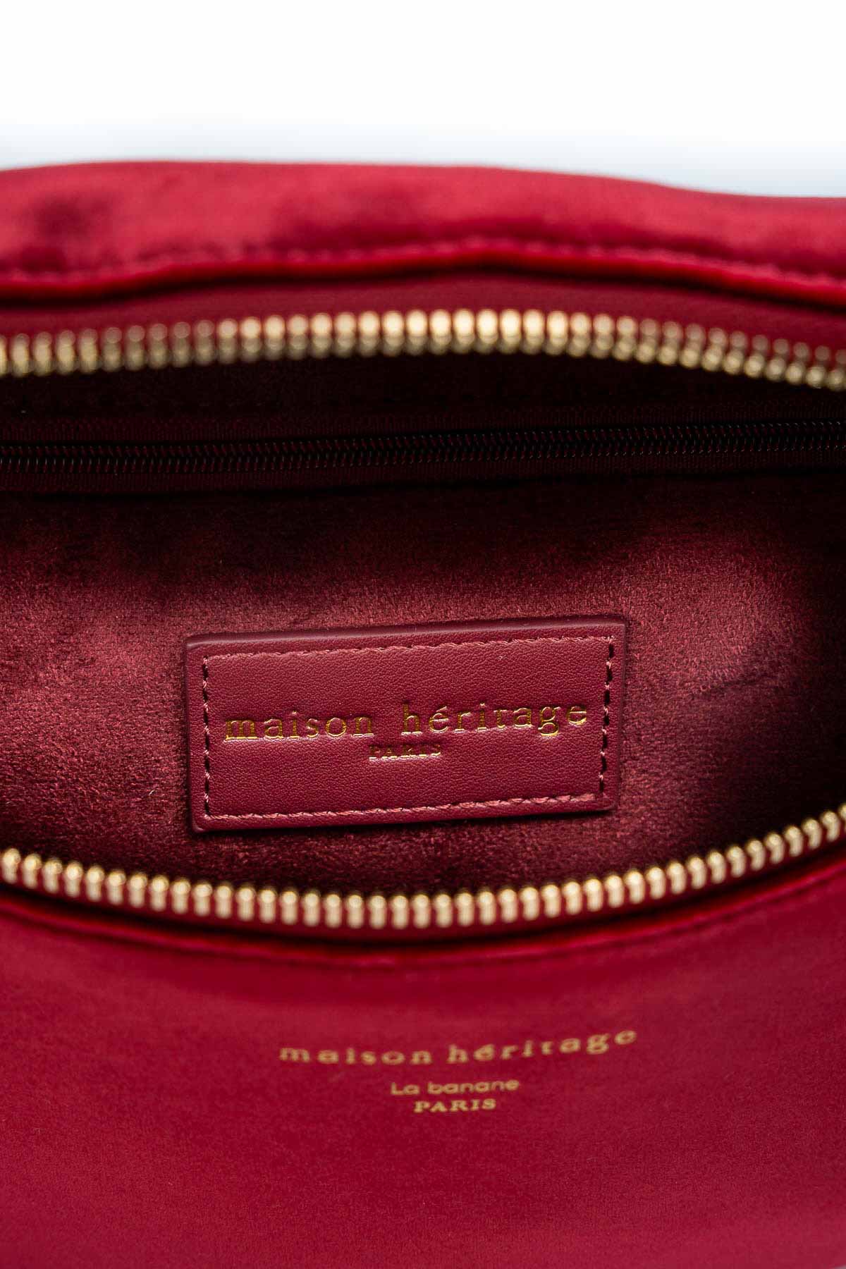 Sac banane - Kimi Velour Rouge