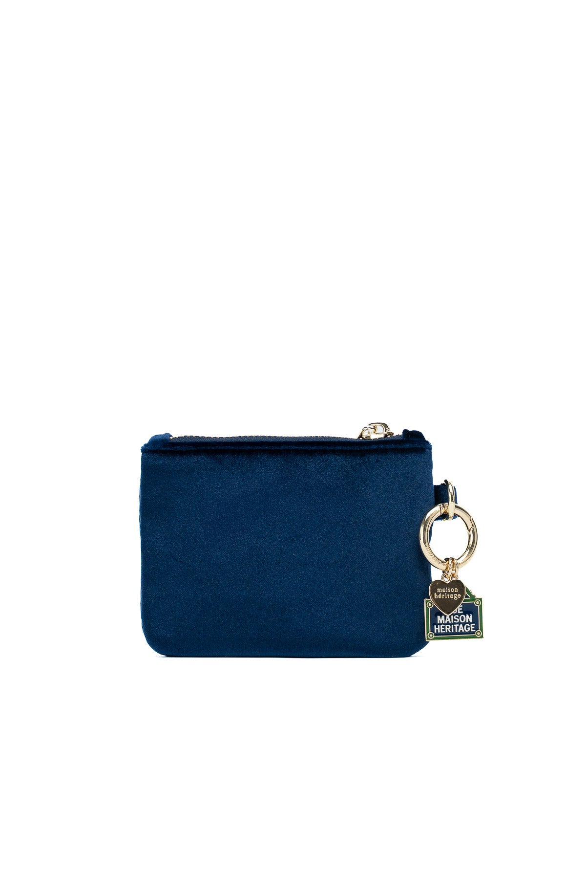 Porte monnaie - Mini Neve Velour Bleu Marine
