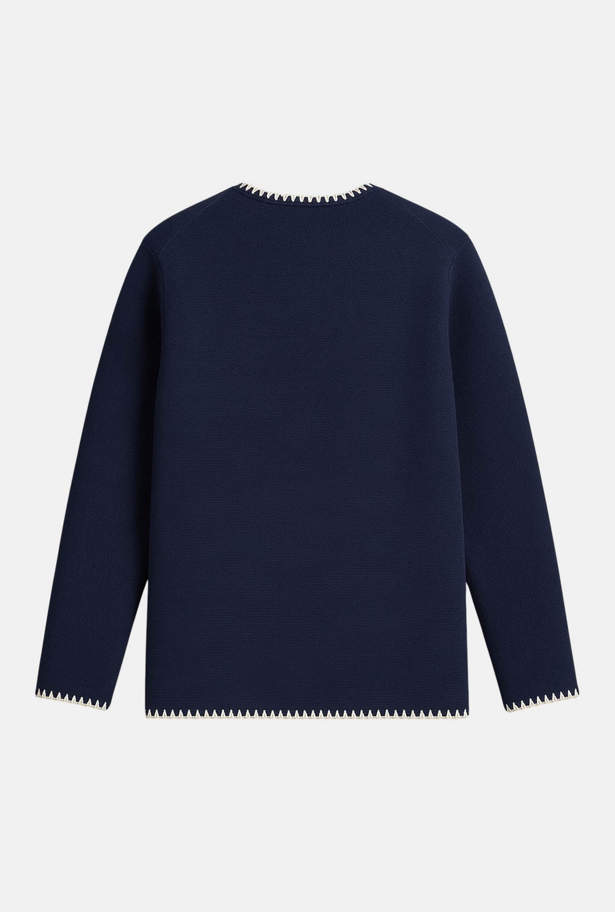 Monera navy bordures blanches
