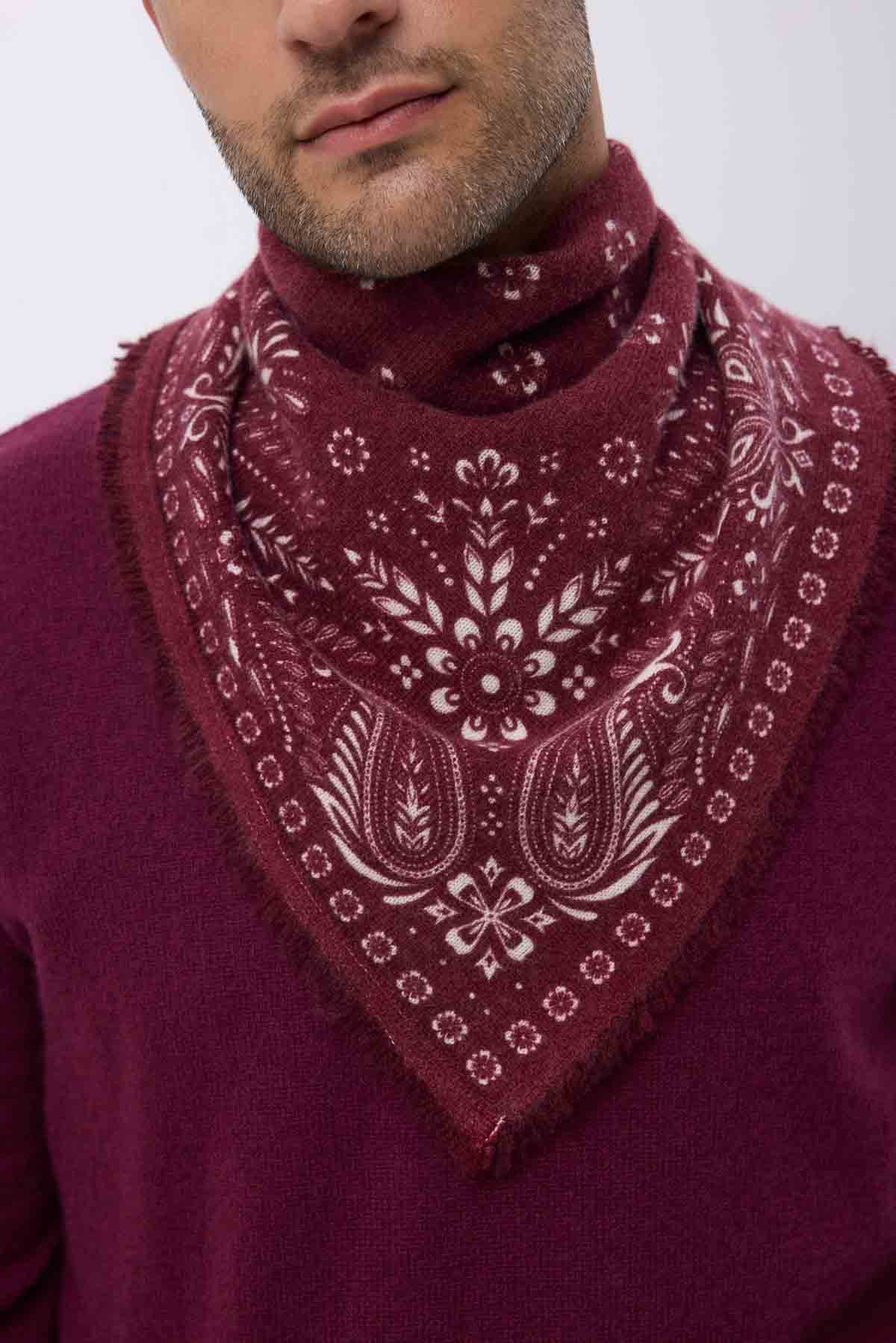Bandana Small Angy bordeaux blanc