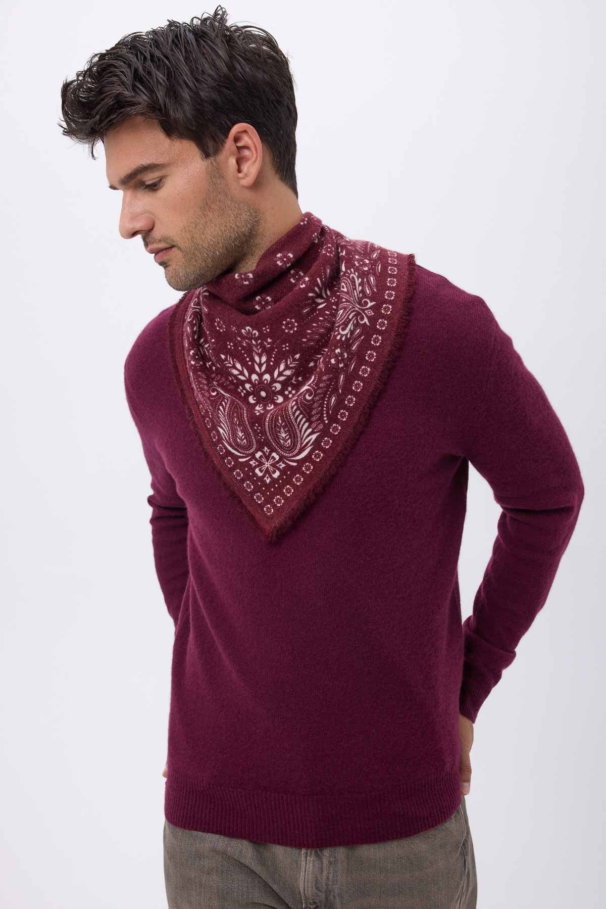 Bandana Small Angy bordeaux blanc