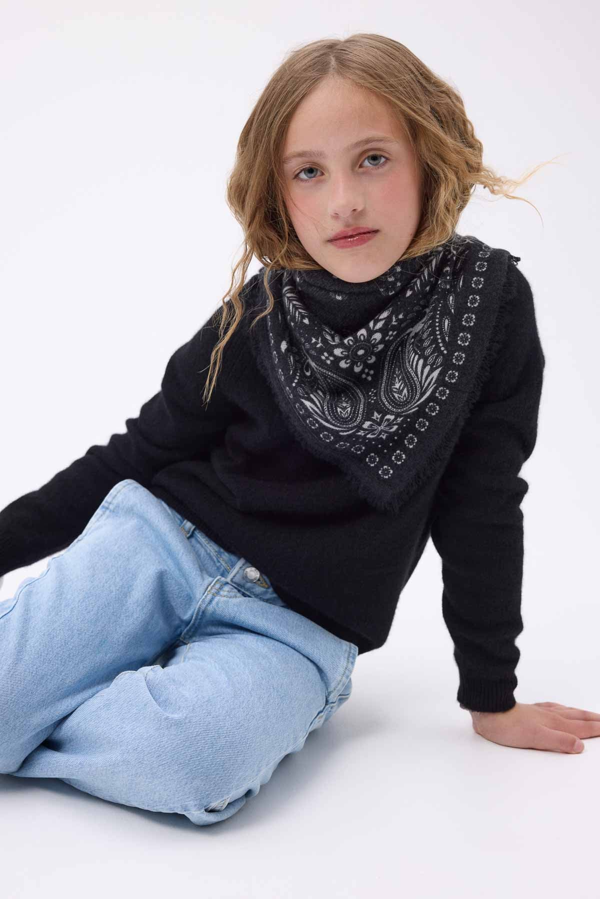 Bandana Small Angy noir blanc