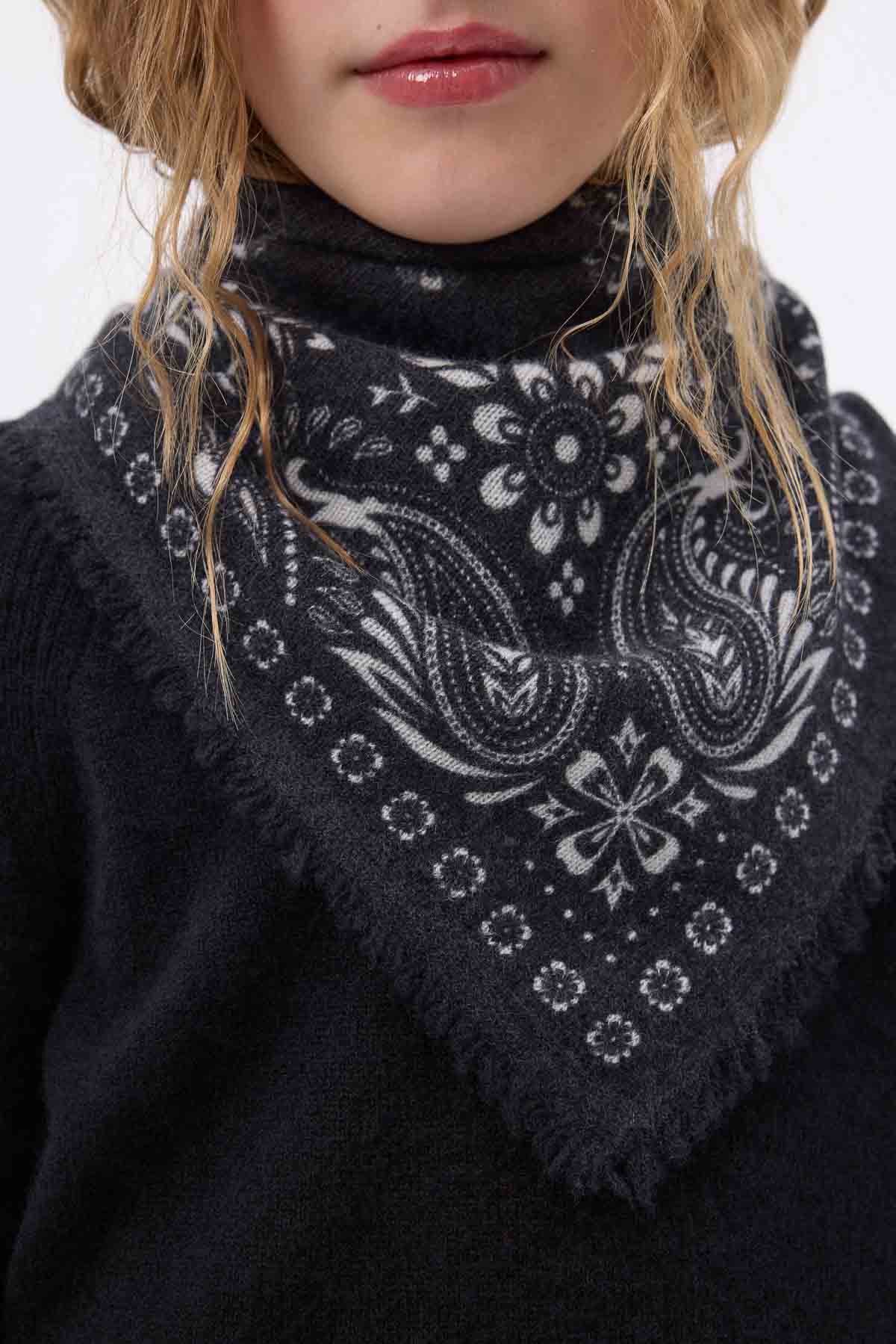 Bandana Small Angy noir blanc