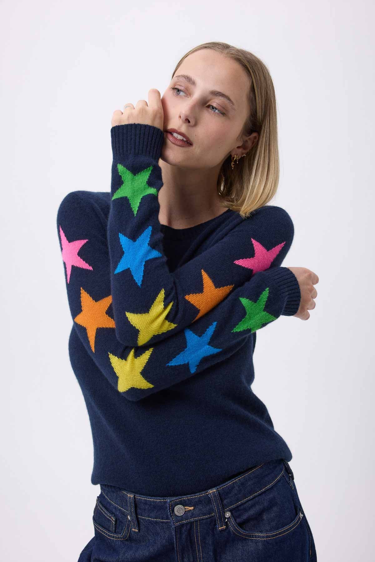 Stella bleu marine multicolor