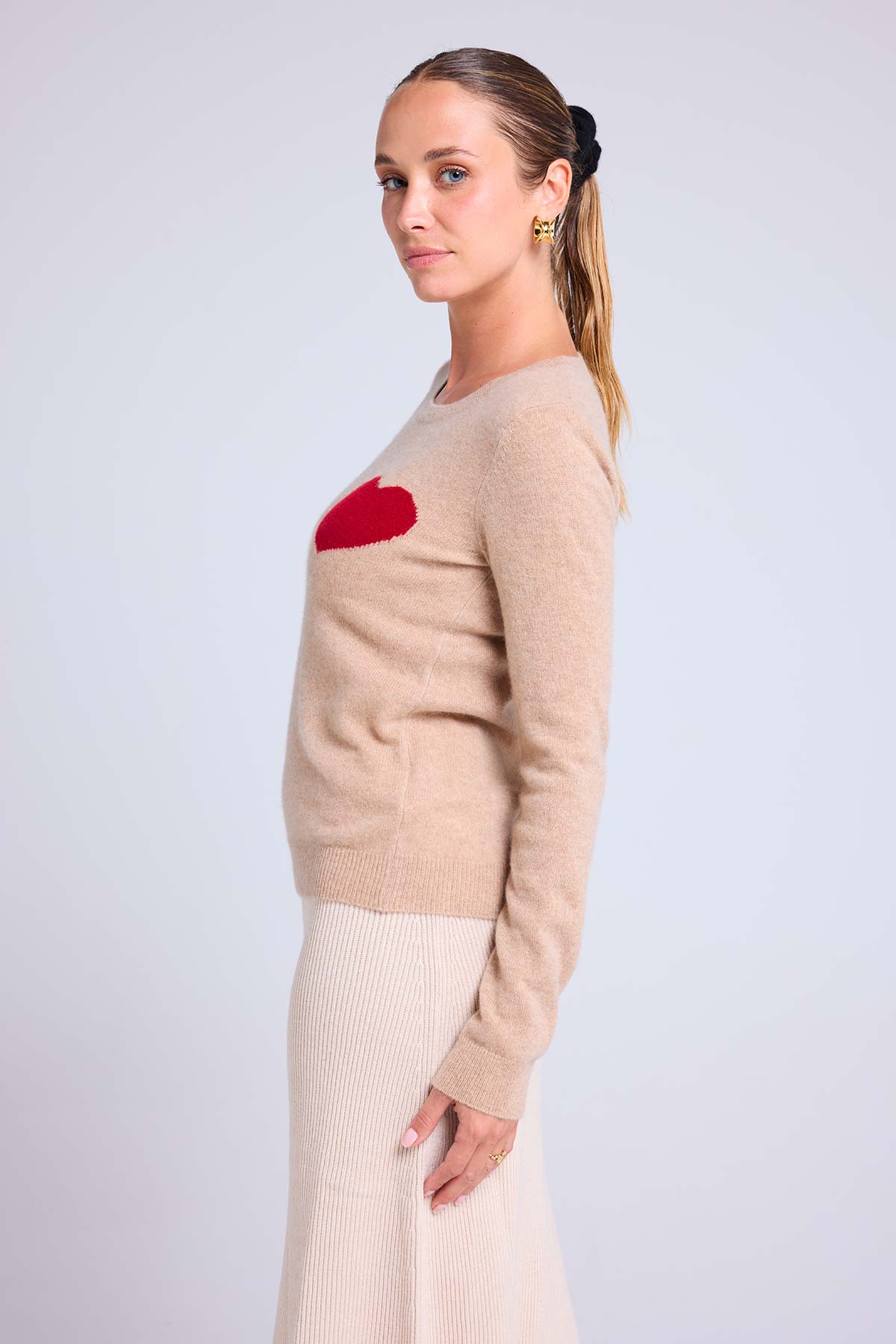 Zaphira beige crème rouge