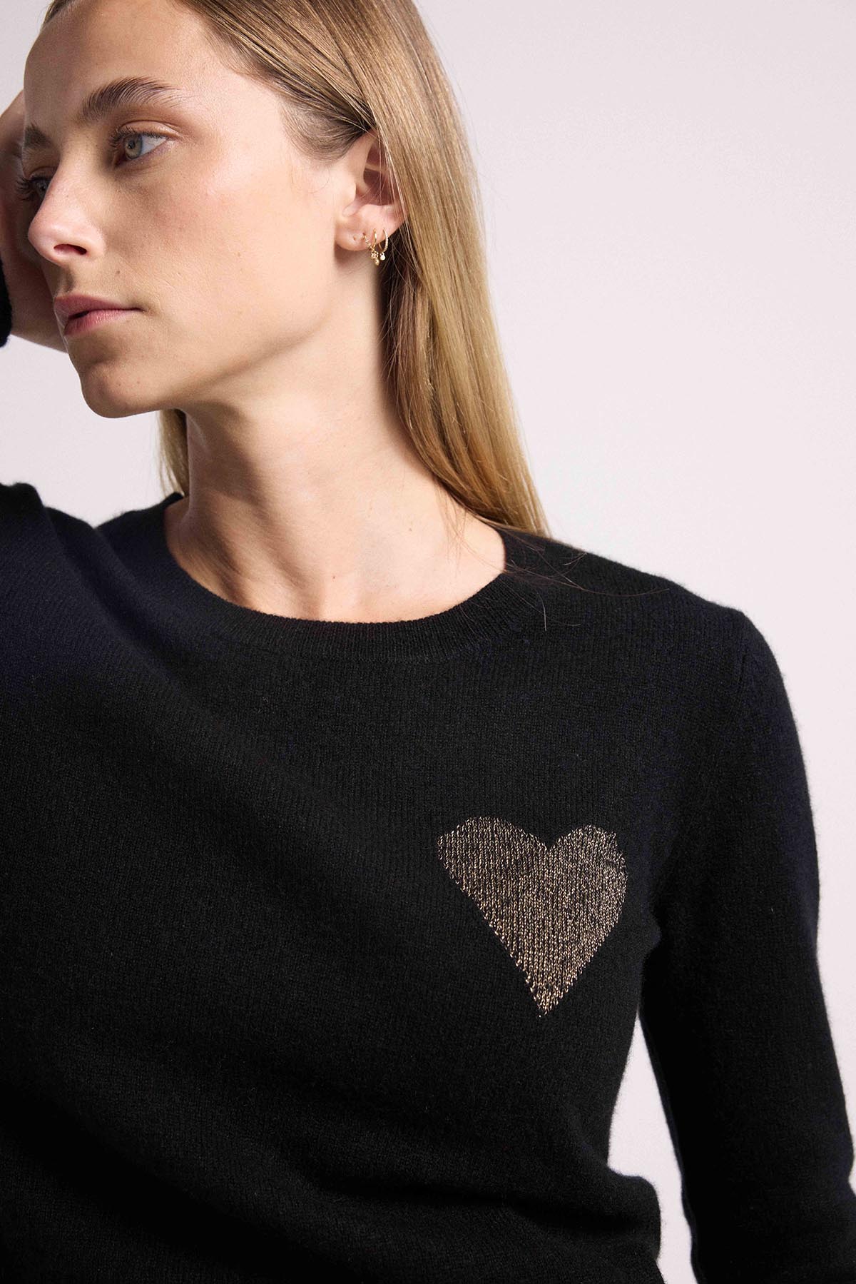 Zaphira noir coeur doré