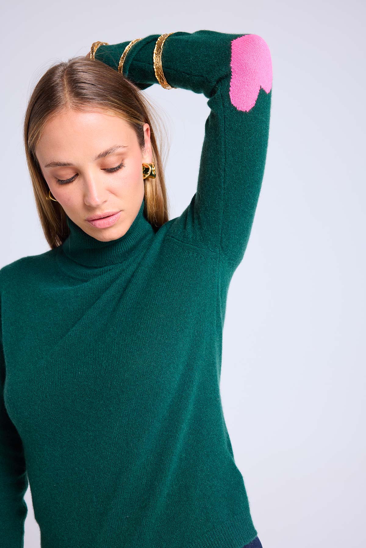 Zelly vert bouteille rose fluo