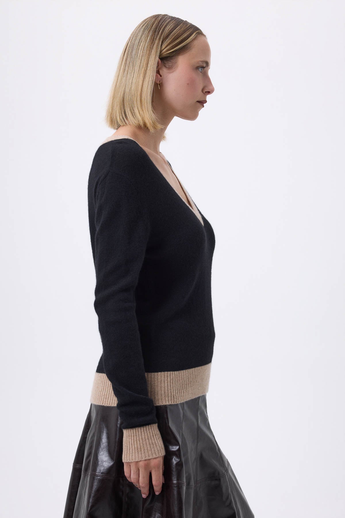 Zephana noir beige crème