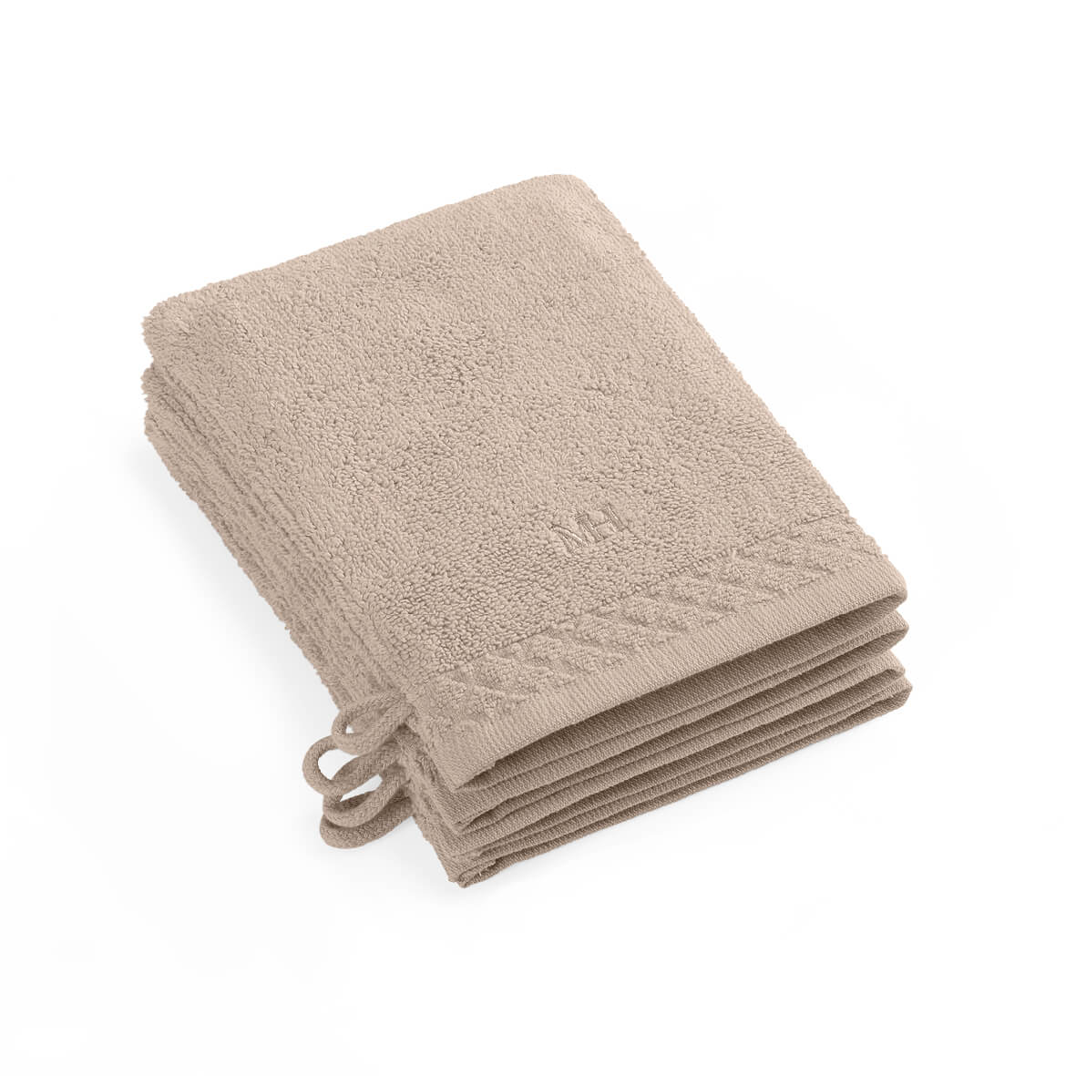 Set de 4 gants de toilette