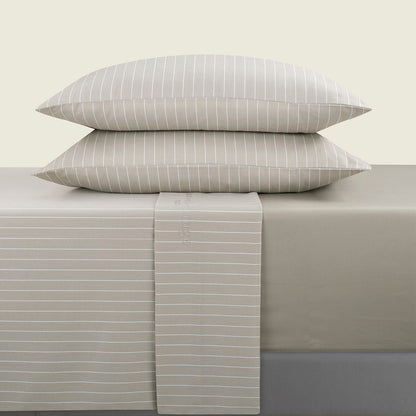 Ensemble de draps satin de coton Rayures élégantes