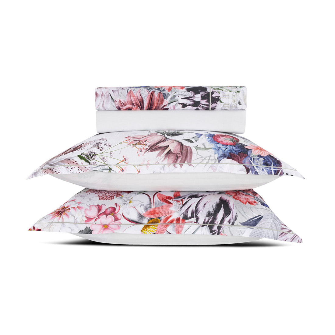 Ensemble de draps satin de coton Fleurs éclatantes