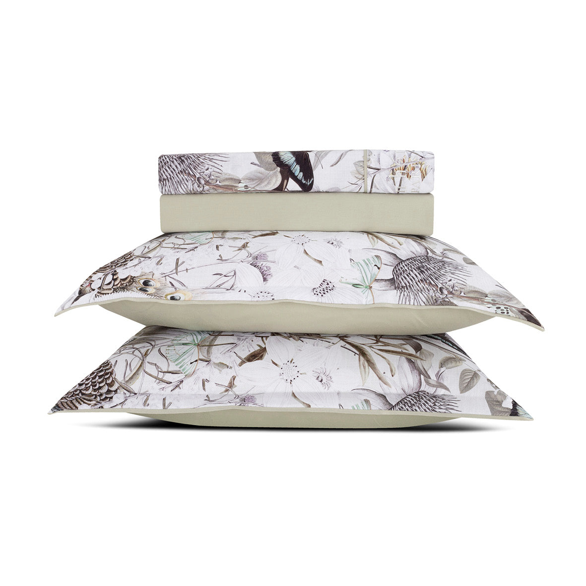 Ensemble de draps satin de coton Jardin orné