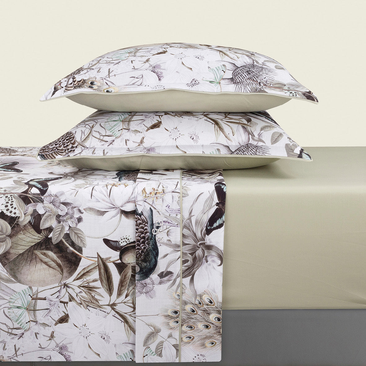 Ensemble de draps satin de coton Jardin orné