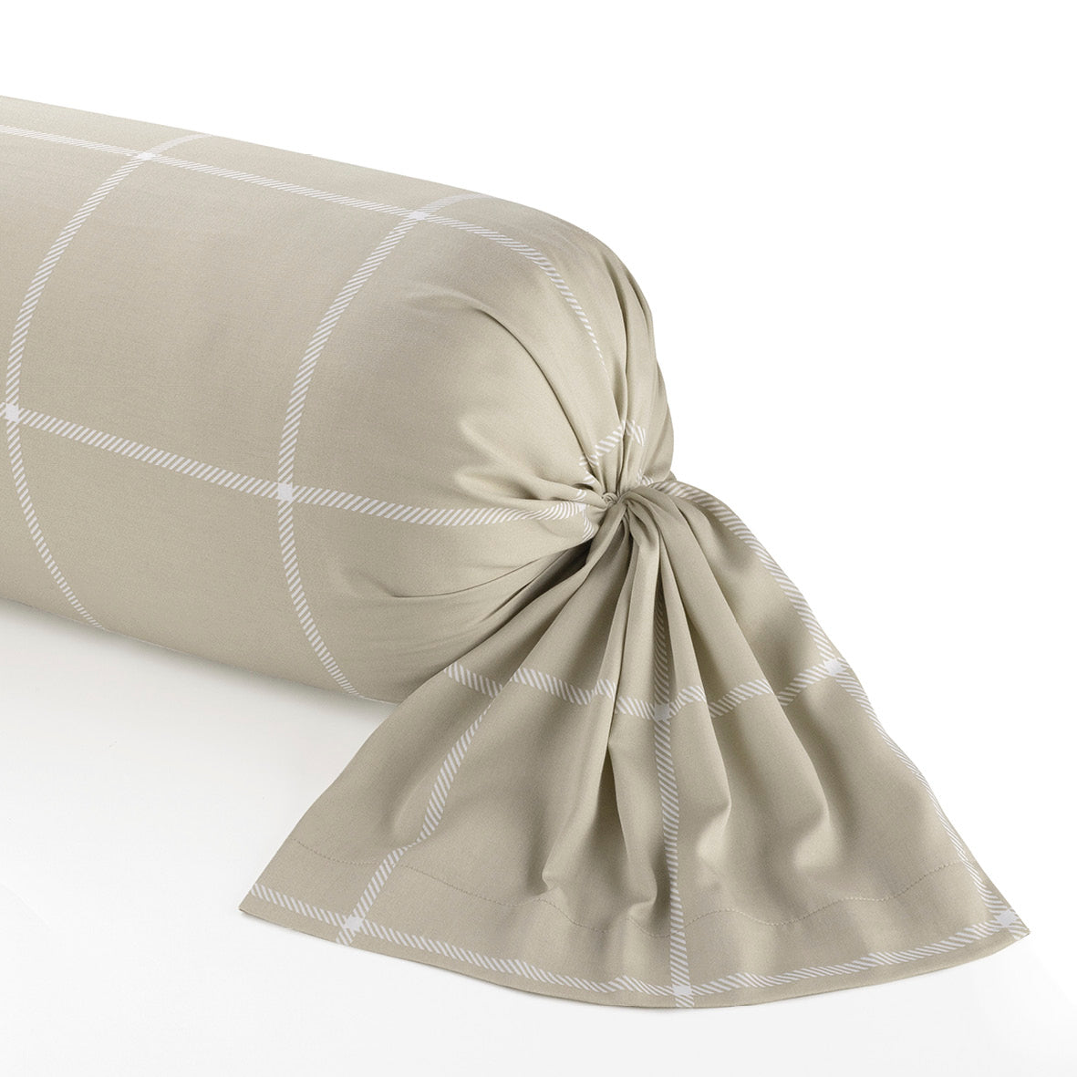 Taie de traversin satin de coton Amélia