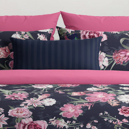 Drap plat satin de coton Eclat nocturne