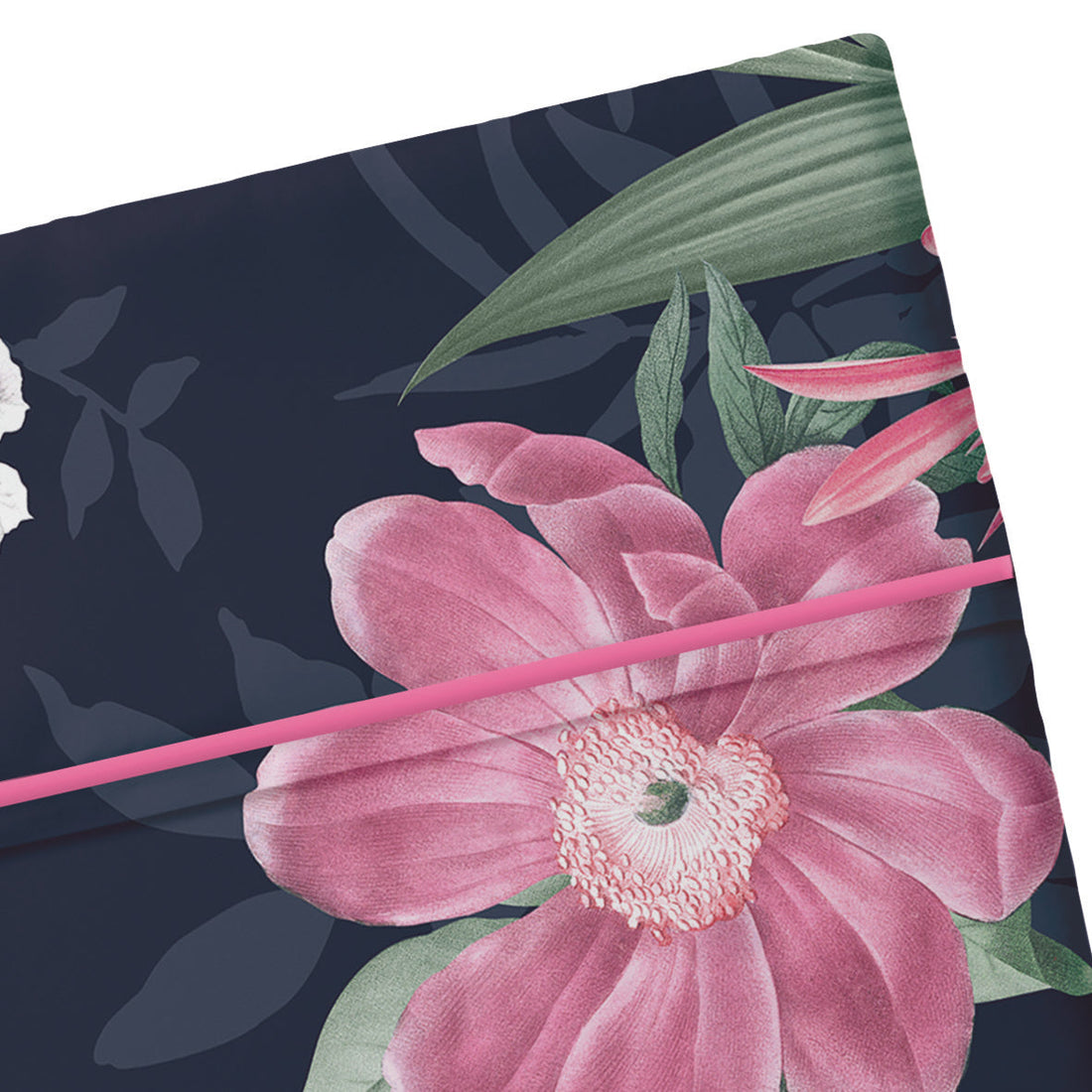 Drap plat satin de coton Eclat nocturne