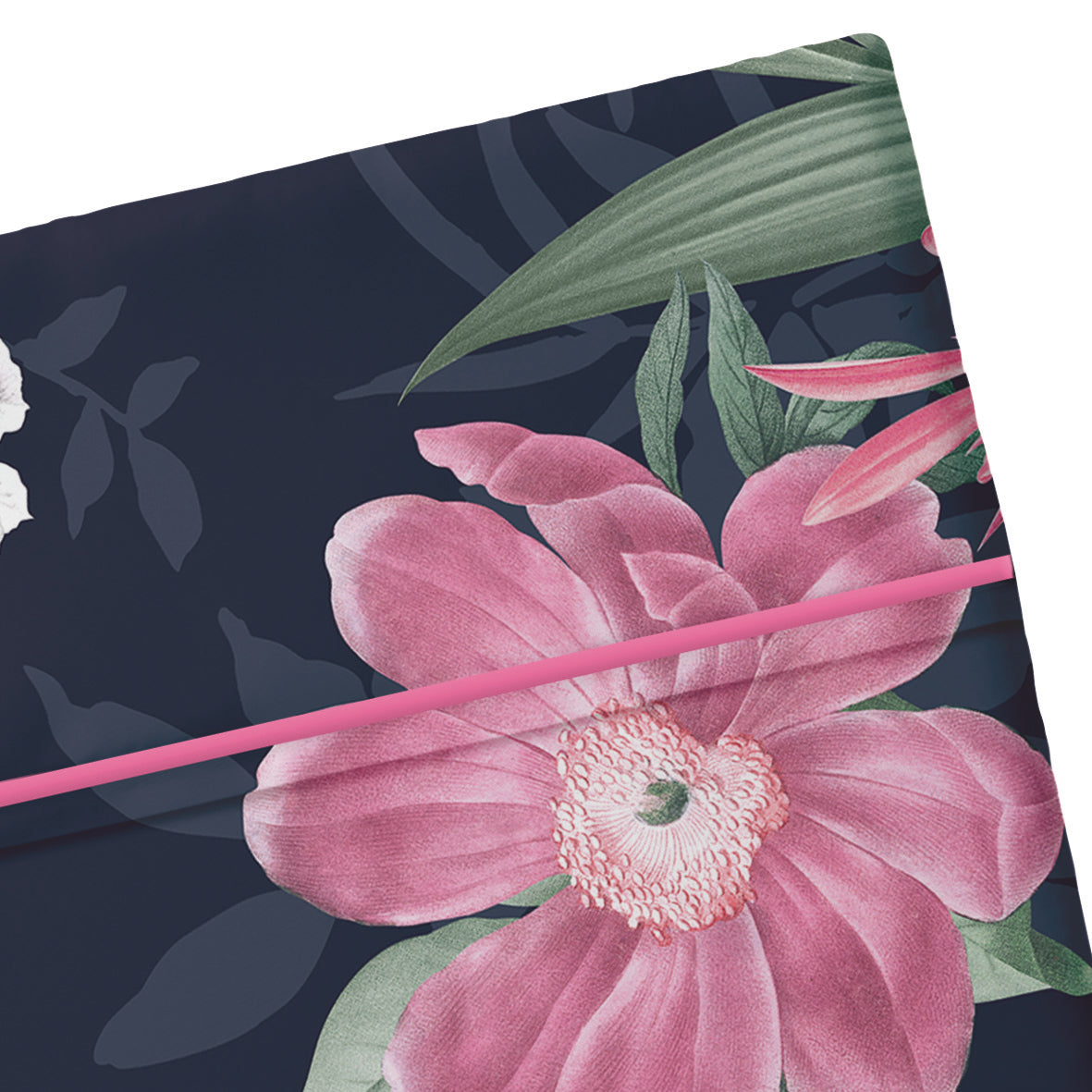 Drap plat satin de coton Eclat nocturne
