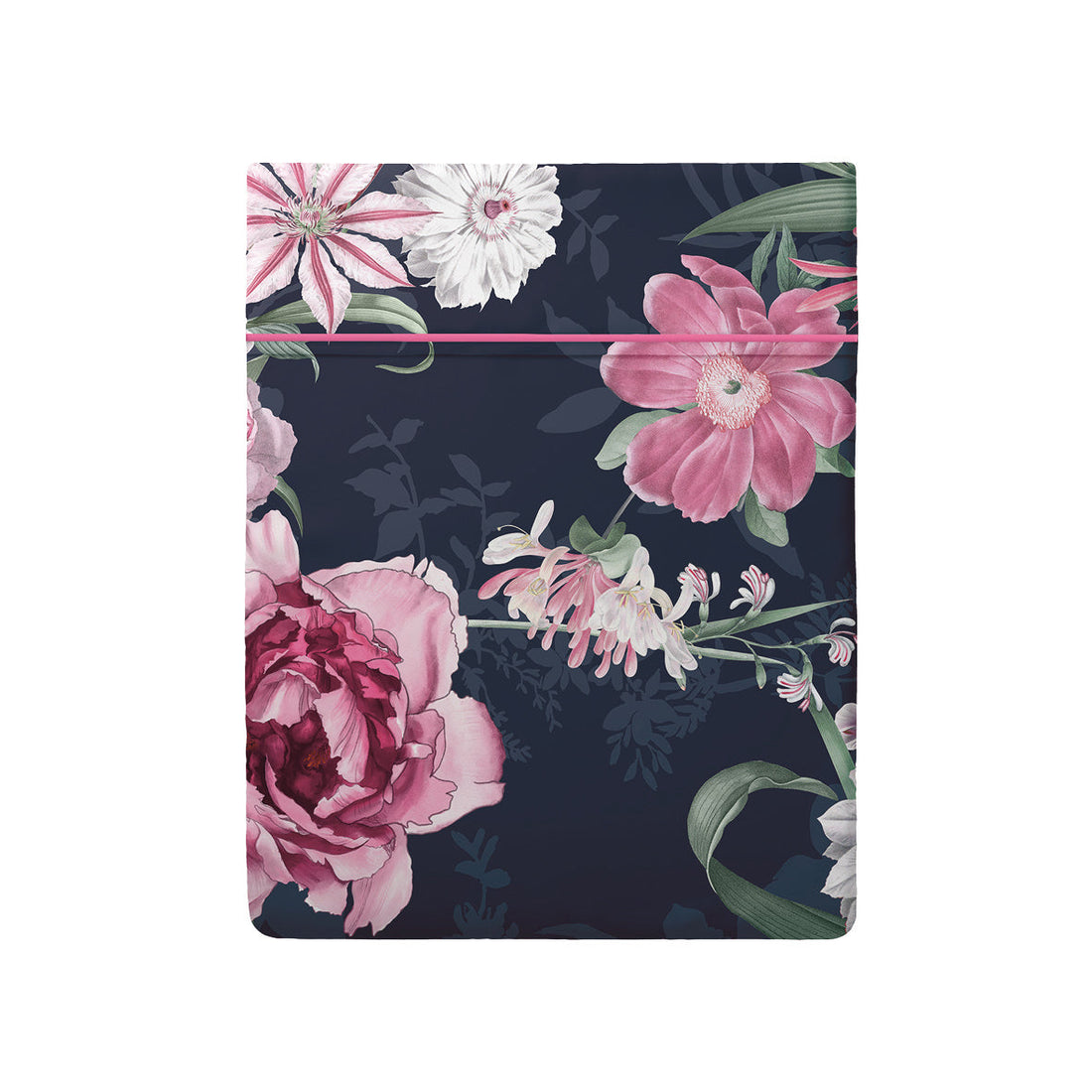 Drap plat satin de coton Eclat nocturne