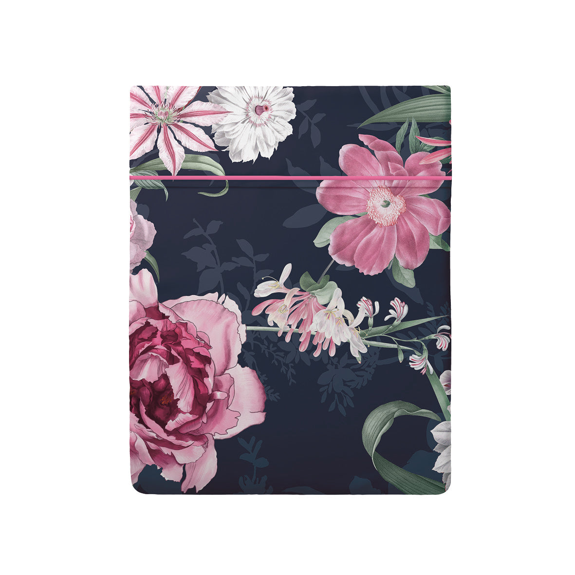 Drap plat satin de coton Eclat nocturne
