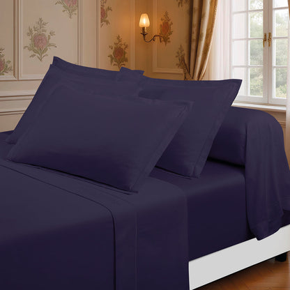 Ensemble de draps satin de coton Uni 1 baratta