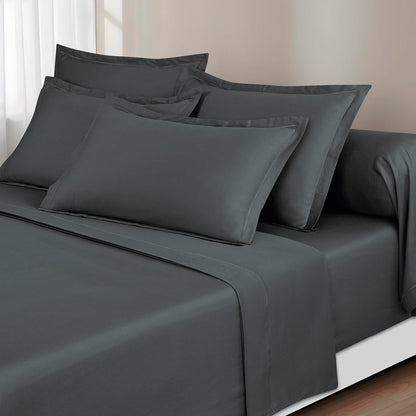 Ensemble de draps satin de coton Uni 1 baratta
