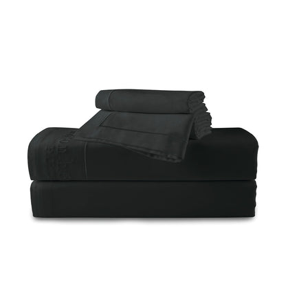 Ensemble de draps satin de coton Uni 1 baratta