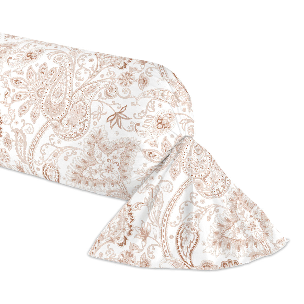 Taie de traversin satin de coton Indienne
