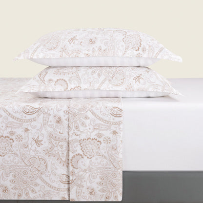 Ensemble de draps satin de coton Indienne