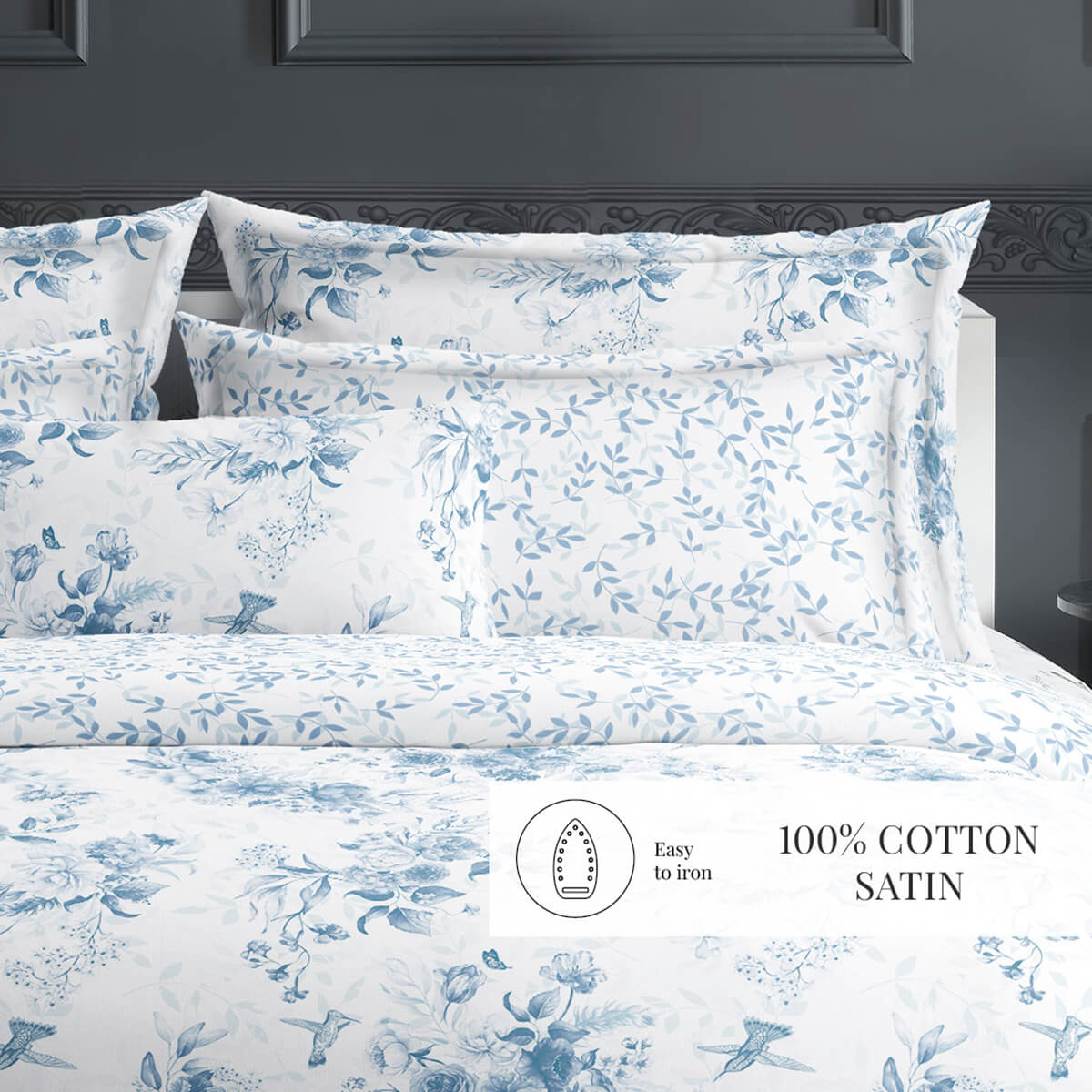 Parure Bleu Floral