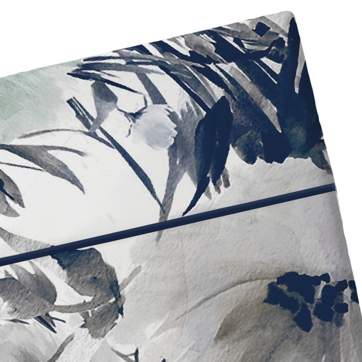 Drap plat satin de coton Erodium