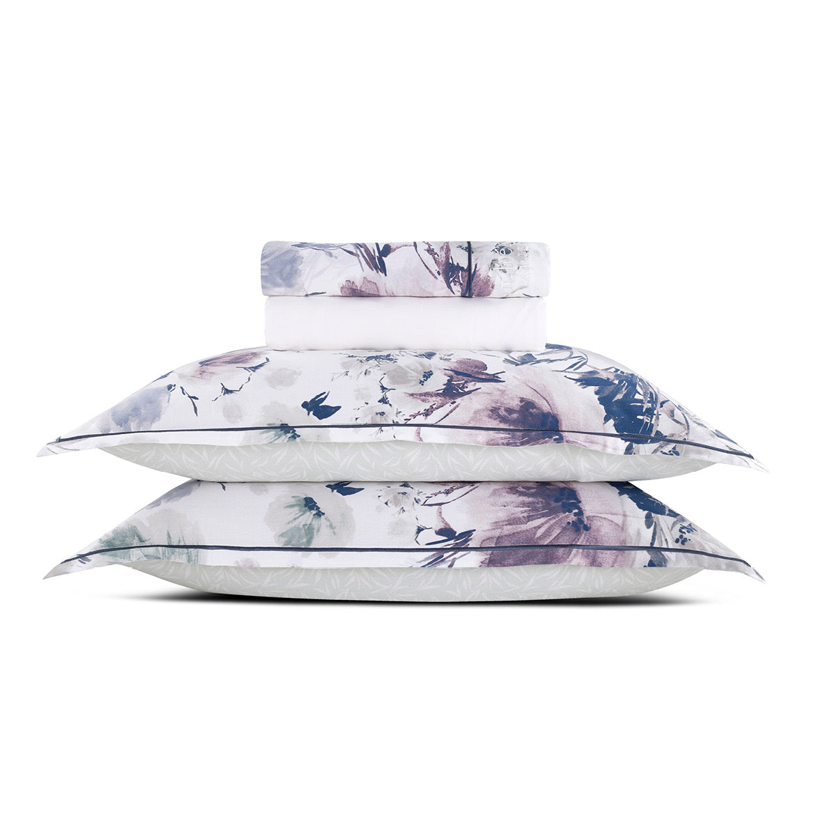 Ensemble de draps satin de coton Erodium