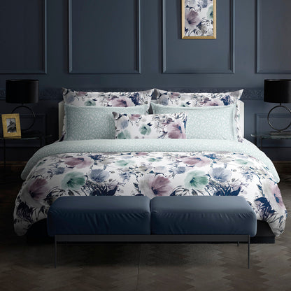 Drap plat satin de coton Olea europaea